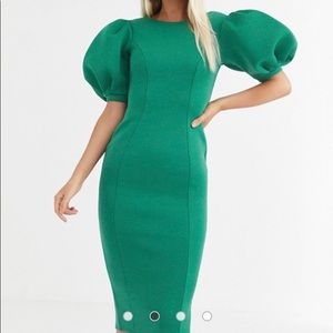 Green ASOS dress